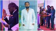 Samini Dagaati looks all classy as he is officially sworn in as GIMPA SRC President: School will humble you