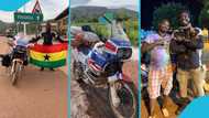 Ghanaian man embarks on epic journey from Ghana to Rwanda on a motorbike