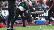 Solskjaer's spotted acting like Mourinho after reaction to West Ham's last-minute penalty against Man Utd