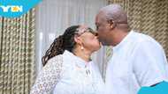 No dulling: Mahama posts birthday message for Lordina at 12:10 am, sparks funny reactions