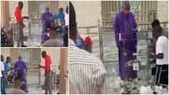 Priest Confused as Young Boys Gather and Throw Money on Him at the Altar in Viral Video