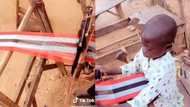 Talented young Nigerian boy weaves threads for kente effortlessly; video goes viral on TikTok