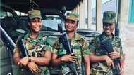 Beautiful female soldiers charm Ghanaian men with their smiles in new photo