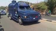 Bullion van carrying money overturns on the road due to heavy downpour