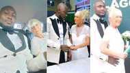 Nigerian man weds his older oyinbo lover, photos go viral