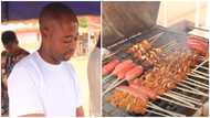 Ghanaian man who sells kebab at various joints shares how he makes over GH₵5,000 per day