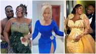 Yawa oo: Video drops as Tracey Boakye 'bounces' Shugatiti from her wedding reception over her dress
