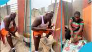 Bukom Banku helps his heavily tattooed lover prepare food, fans fire in video