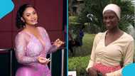 Talented UEW student makes a lovely portrait of Nana Ama McBrown with cocoa leaves