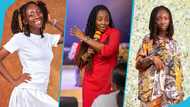 Marriage counsellor's lookalike daughter captivates Ghanaians with her stylish white outfit and sneakers