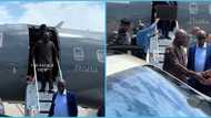 Otumfuo storms Accra for son's graduation ceremony, arrives in Ibrahim Mahama's jet, video