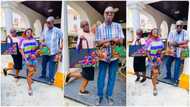 Lady makes fine bags; parents show their daughter big support & model them