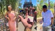 Love on lockdown: Adoring couple's symbolic gesture of love leaves social media with burning questions