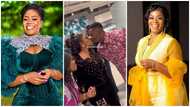 Piesie Esther's husband bids her farewell kiss at KIA; Video excites Ghanaians
