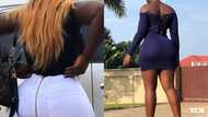 Ghanaian slay queen shows her curvy 'naked tundra' in latest photo; men go gaga