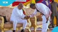 Opambour bows before John Mahama as President storms his church