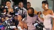 The funny moment Akuapem Poloo begged a journalist to bring the 'English' down to her level during her press conference (Video)