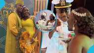 NDC National Women's Organiser Hannah Bissiw looks gorgeous in white backless gown as she marries a US Navy officer