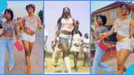 TikTok Stars Erkuah Official and Jackline Mensah remake Mzbel's 16 Years music video, peeps react: "So cool"