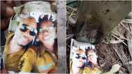 Photo of couple found hidden inside juju bottle with 15p discovered in river