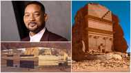 Will Smith tours Saudi Arabia and visits unusual buildings like world's largest mirrored building