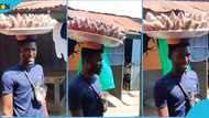 Ghanaians celebrate young man who opted to sell roasted corn and groundnuts, sings for customers in video