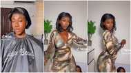 Hajia Bintu: Pretty TikToker Visits Saloon And Shows Off New Hairdo; Peeps impressed