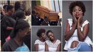 Ahuofe Patri buries mom, heartbroken netizens react to video of men carrying body in coffin to cemetery