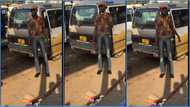 Trotro mate looks fashionable in video, dresses neatly
