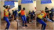 "She loves her job": Female teacher submits term report, dances to Burna Boy's Rollercoaster, entertains kids with moves