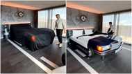Sleeping on Benz: Creative man converts Mercedes 230 to his bed, shows off cool video of bedroom, people react