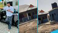 GH man hustles on the streets to build his dream home, showcases pictures of the completed house