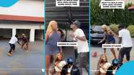 Shatta Wale bonds with Efia Odo as they play basketball in his Trasacco Valley mansion, video