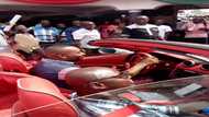 Photos: NPP's Chairman Wontumi cruises around town in a powerful Ferrari