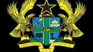 Ghana Coat of Arms Black and White Picture and Meaning