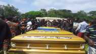 Heartbreaking Photos: Six family members who died in Mampong fire outbreak laid to rest