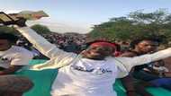 Fancy Gadam received a hero’s welcome when he returned to his Tamale base