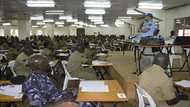 Aptitude test for military officers in Ghana.