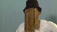 Anas Aremeyaw Anas spotted in public at the funeral of his boss, Kweku Baako's mother