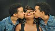 Afia Schwarzenegger Twins and Their Father