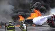 Fuel tanker catches fire at Weija (Video)
