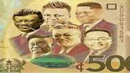 Ghana's presidents look young and sexy in this "500 cedi note"