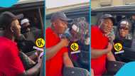 Appiah Stadium prays and kisses Shatta Wale's cheek as they meet for the first time in public, video