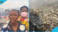 Kantamanto Market fire: Ghanaian trader cries out after losing her shop, worries about her nine kids