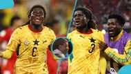 Ghana vs Panama: Adorable moment as Caleb Yirenkyi’s mother rejoices after her son’s late winner