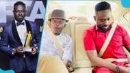 Kobby Kyei's 95 year old grandpa awes many as he looks young and fit in photo