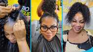 Empress Gifty's naturally permed hair before boho braids gets many talking, video trends