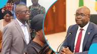 Dr Omane Boamah dies in crash: Sports Minister almost in tears as he visits family (Photos)
