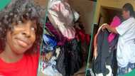 Bend down boutique seller in tears after opening bale of GH¢4,700 thrift clothes: "They gave me rubbish"