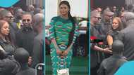 Farida Mahama struggles to recognise Appiah Stadium as they meet at the state funeral, video